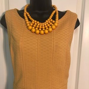 Taylor mustard color dress Sz 10